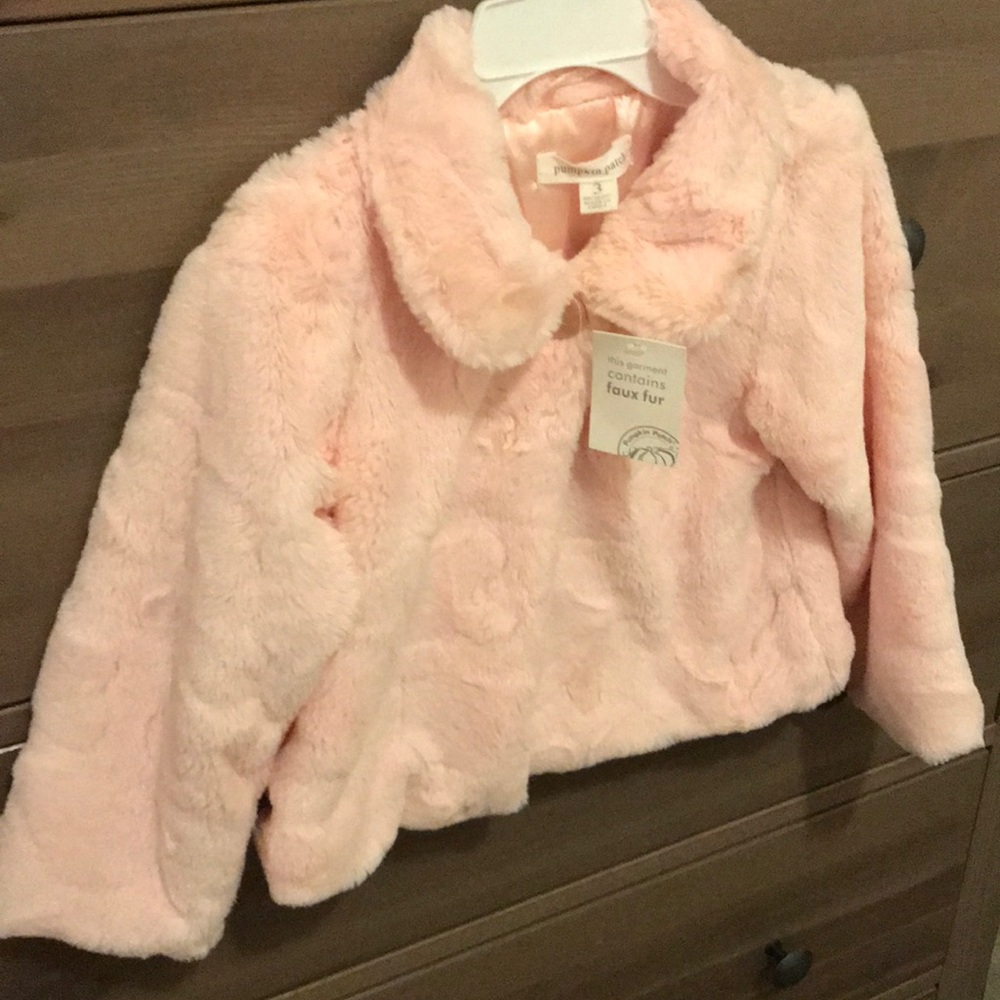 Toddler faux fur coat